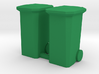 Garbage Cans Square Wheeled 3d printed 