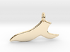 Minimalist Whale Tail Pendant 3d printed 