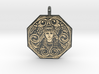 Brigantia Goddess Octagon Pendant 3d printed 