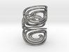 Water triple spiral ring 3d printed 