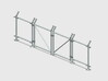 Chain-Link Security Fence 10' Double Gate, R/Latch 3d printed Part # CL-10-016