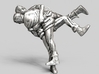 Swiss wrestling - 50mm high 3d printed Antique Silver