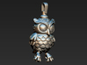 Small Owl pendant 3d printed 