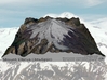 Mount Elbrus Map: 8"x8" 3d printed 