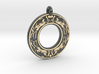 Celtic Stag Annulus Donut Pendant 3d printed 