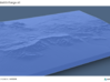 Sandia Mountains 3d printed Sandia Mountains in 3D
