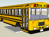 bluebird tc/2000 fe school bus model 1/100 ho scal 3d printed tc/2000!
