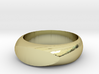 Bent Oval Men's Wedding Ring 3d printed 