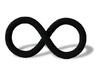 The Concatenator logo - Infinity symbol 3d printed 