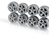 S1J 11-3 Hot Wheels Truck Offroad Style Rims 3d printed 