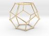 Thin Dodecahedron with spheres 3d printed 