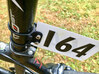 Frame Number Holder - Round Seatpost 3d printed 