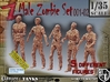 1/35 male zombie set001-02 3d printed 