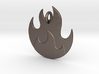 Fire Emoji Pendant - Metal 3d printed 