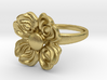 Floral Spinner Ring 3d printed 