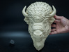 American Bison head. Wall-mounted sculpture 3d printed 