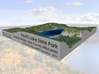 Devils Lake Map 1:12k -  Bathymetry 3d printed 