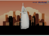 Burj Al Arab - Dubai (1:4000) 3d printed 