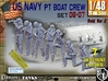 1/48 USN PT Boat Crew Set06-07 3d printed 