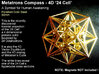 4D Vector Equilibrium Metatron's Compass 32mm - sm 3d printed 