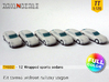 12 Wrapped sports sedans (TT 1:120) 3d printed 