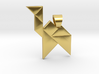 Camel tangram [pendant] 3d printed 