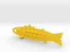 jewelry pendant minnow with tail 3d printed 