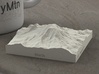 3'' Mt. Rainier, Washington, USA, Sandstone 3d printed 
