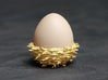 Gold 'Nest' Egg Cup 3d printed 