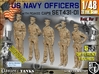 1/48 USN Officers Set431-01 3d printed 