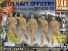 1/48 USN Officers Set432-02 3d printed 
