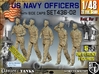 1/48 USN Officers Set436-02 3d printed 
