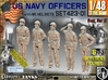 1/48 USN Officers Set423-01 3d printed 