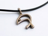 Fisherman's Ichthys Pendant - Christian Jewelry 3d printed Fisherman's Ichthys Pendant in polished bronzed-silver ste