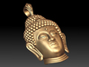 Buddha Head pendant 3d printed 