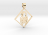 Art Deco Squared tulip [pendant] 3d printed 