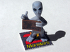 Hitchhiker Alien 3d printed 