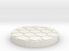 Honeycomb 1" Circular Miniature Base Plate 3d printed 