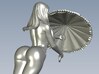 1/15 scale bikini beach girl with umbrella 3d printed 