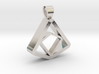 Square and Triangle illusion [pendant] 3d printed 