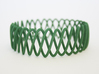Spring Bracelet 3d printed in Green Strong and Flexible