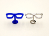 Hipster Glasses Cufflinks 3d printed 