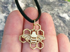 Bumblebee pendant honeycomb design 3d printed 