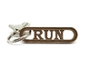 RUN Keychain Gift for Runners 3d printed Running Gift Keychain
