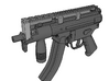 MP5K Air Gun Front Sight Replacement 3d printed 
