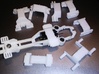SL2-BW-Mk1 Tunable Mag HO Slot Car Chassis 4-pack 3d printed Optional body clips available for most body styles including Tyco, AFX, AW and even MicroScalextric.