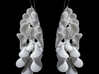 Kinematics Petals Flip Earrings 3d printed 