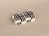 Puzzle Cube, Positive, (white) pieces 3d printed reassembled as two blocks