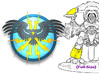 Legio Thunderbird : Full-Sized Knight Insignias 3d printed 
