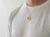 Balance Necklace  3d printed 14k plated Gold